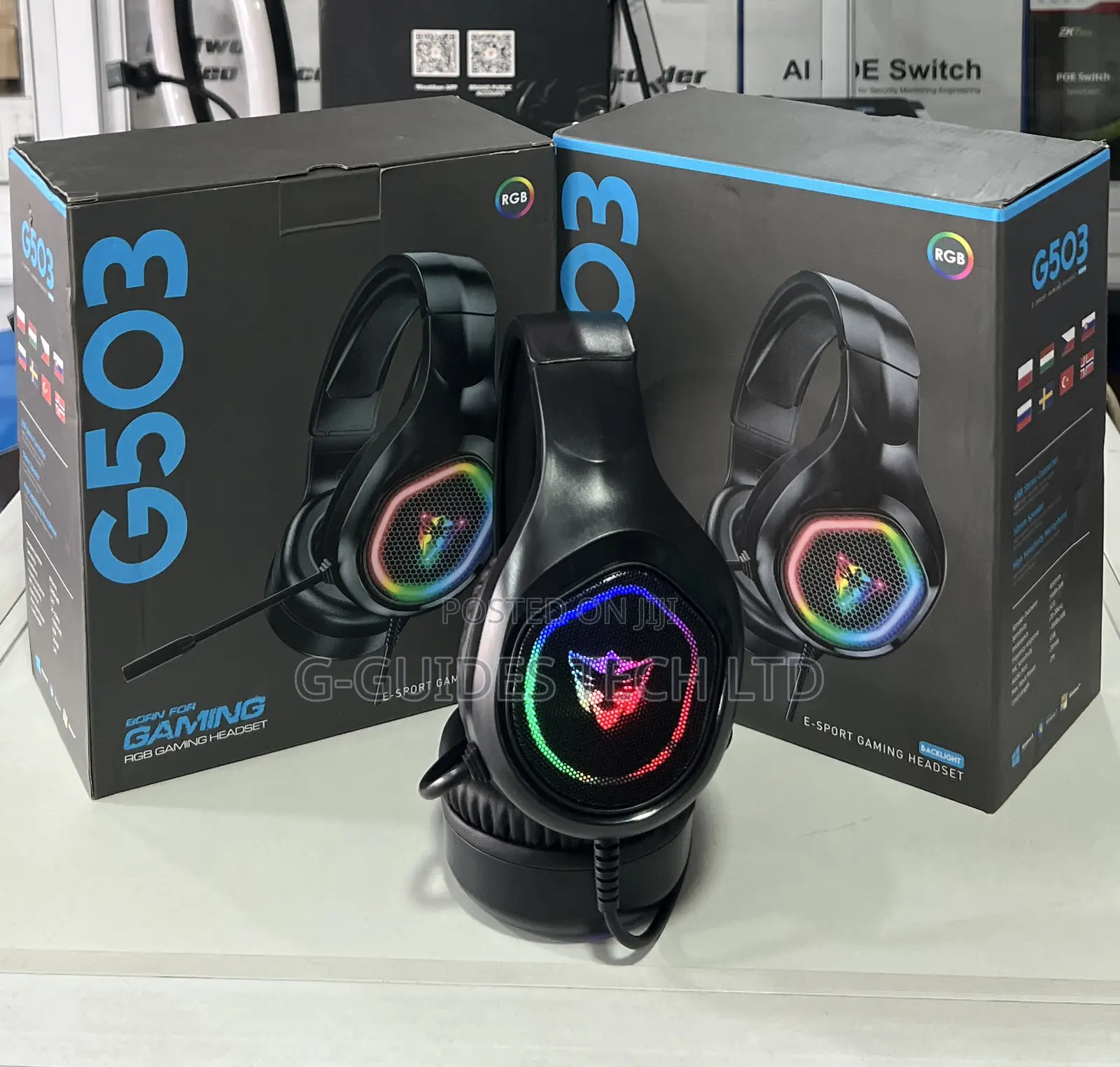 G503 RGB Gaming Headset, 7.1 Usb E-Sport Gaming Headset