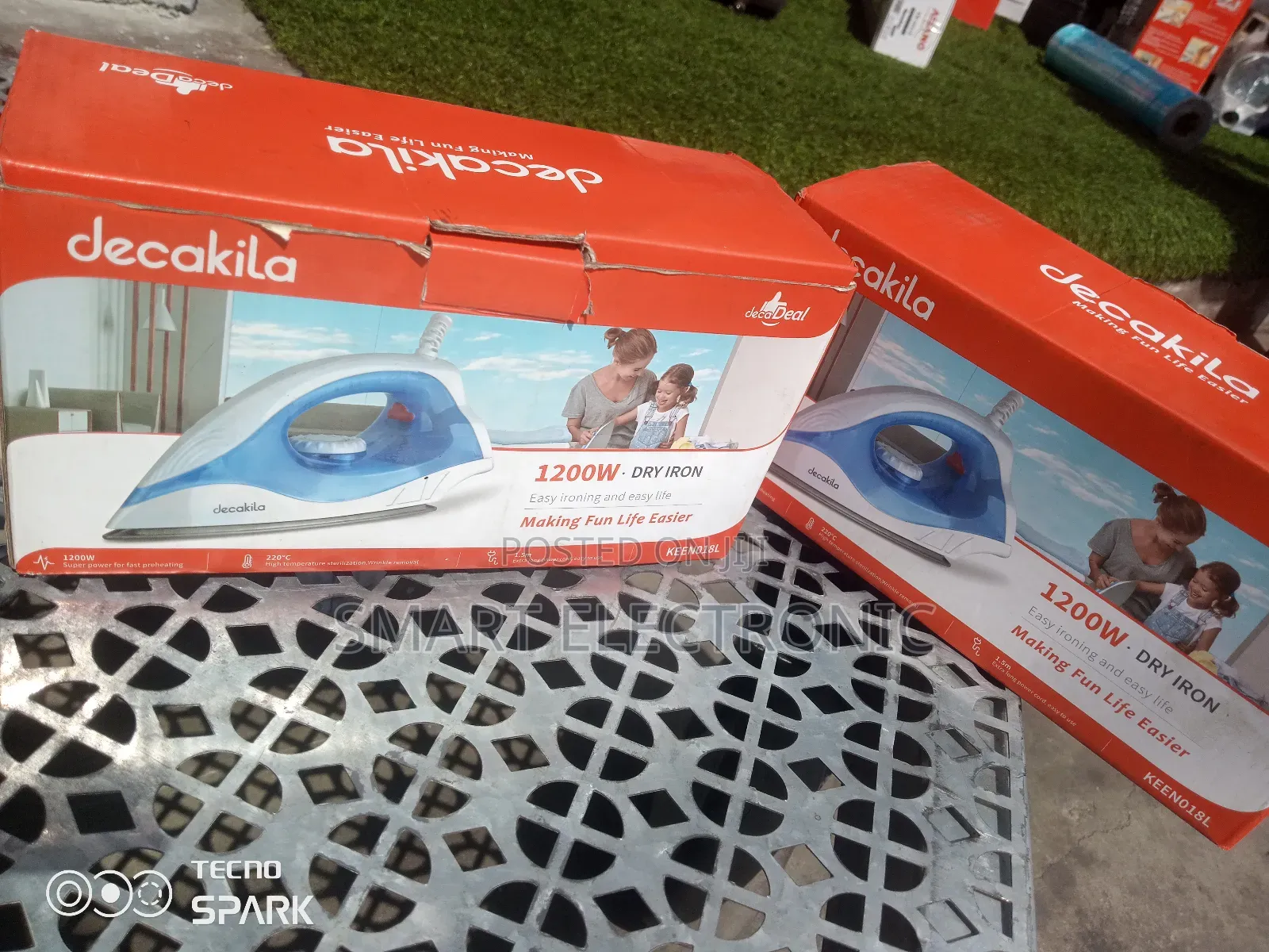 Extra Long Power Cord, Easy to Use Decakila 1200w Dry Iron