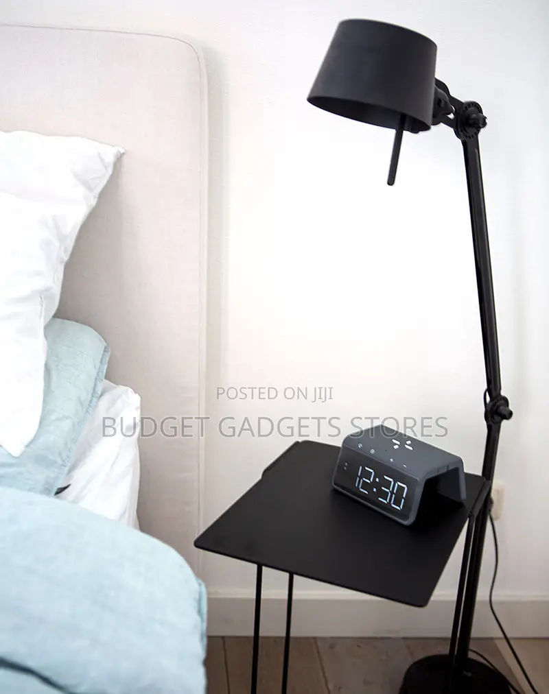 Digital Alarm Clock With Wireless Charger