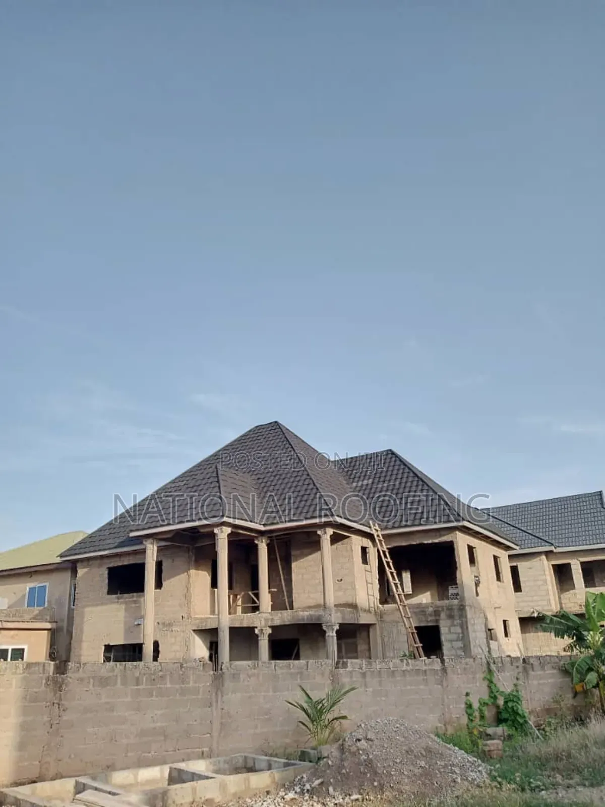 Roofed at East Legon Hills.