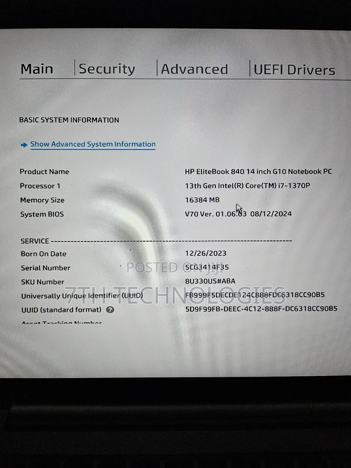 Laptop HP EliteBook 845 G10 16GB Intel Core I7 SSD 512GB