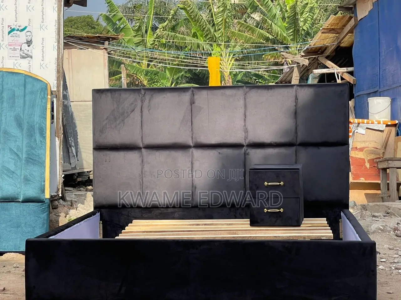 Queen Size Bed Frame With One Drawer