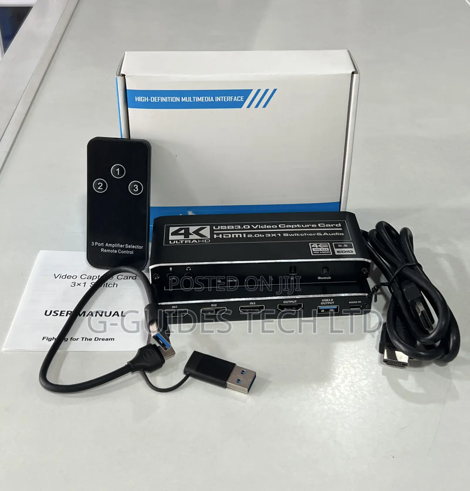 Usb 3.0 Video Capture Card, Hdmi Switcher With Audio 3x1