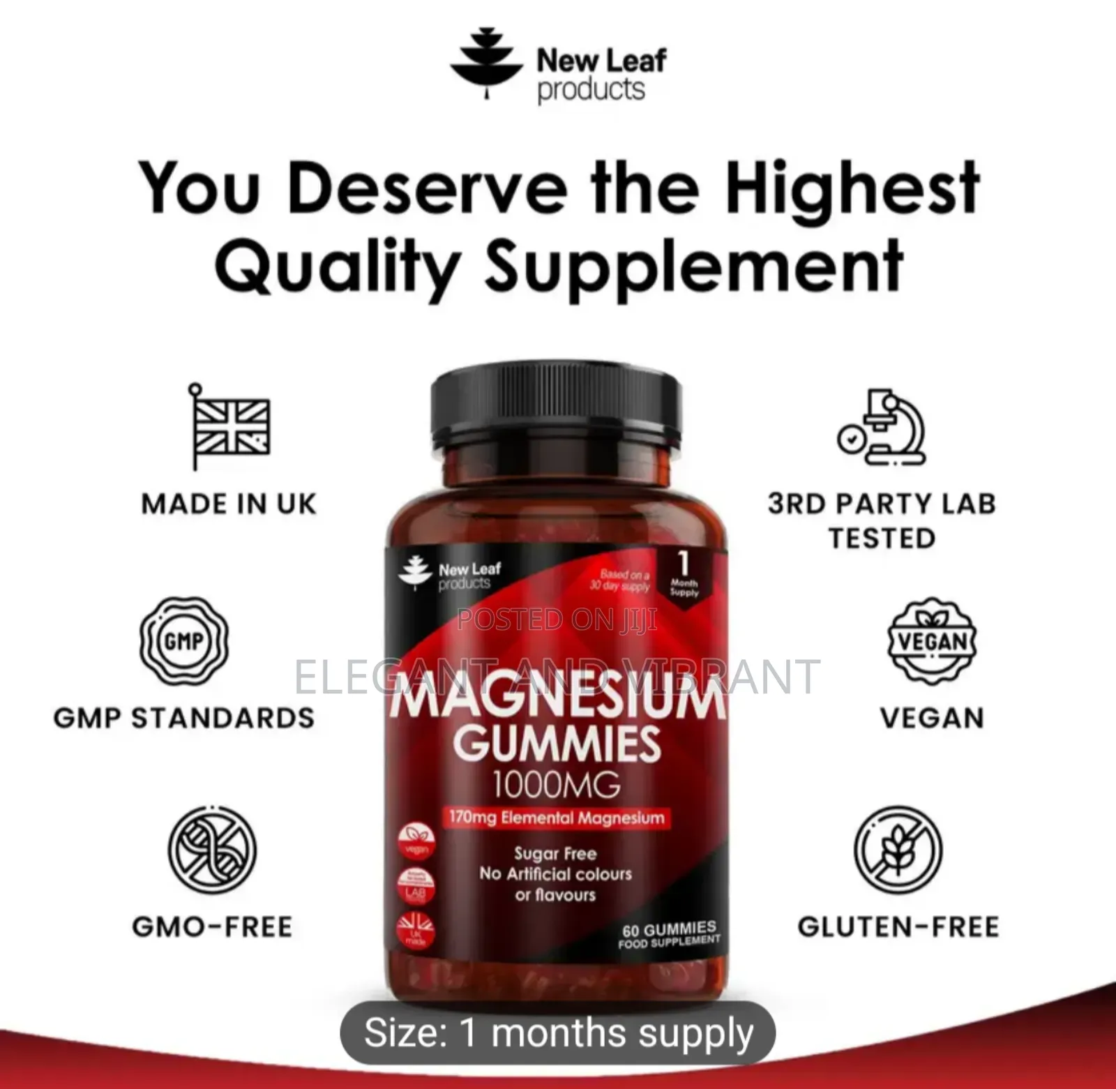 Magnesium Citrate Gummies High Strength 1000mg Sugar Free