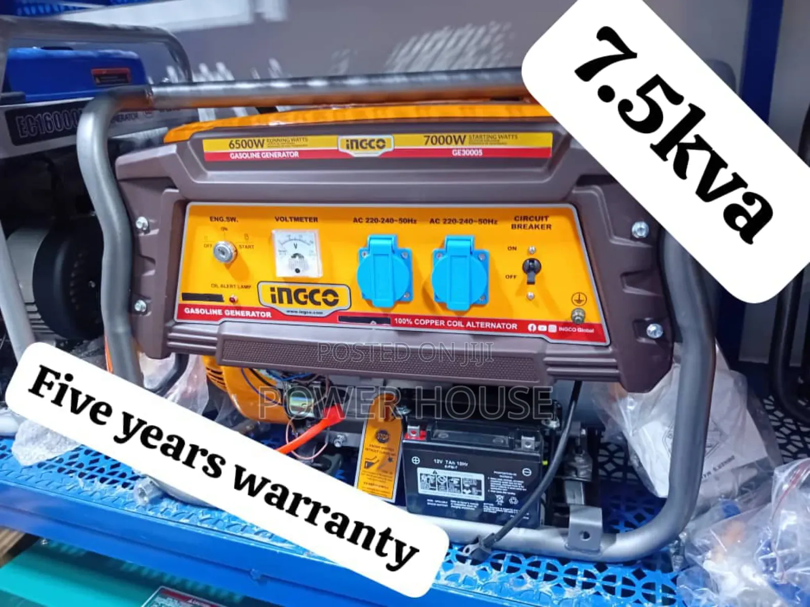 Industrial Grade 7.5kva 8500watts Ingco Generator