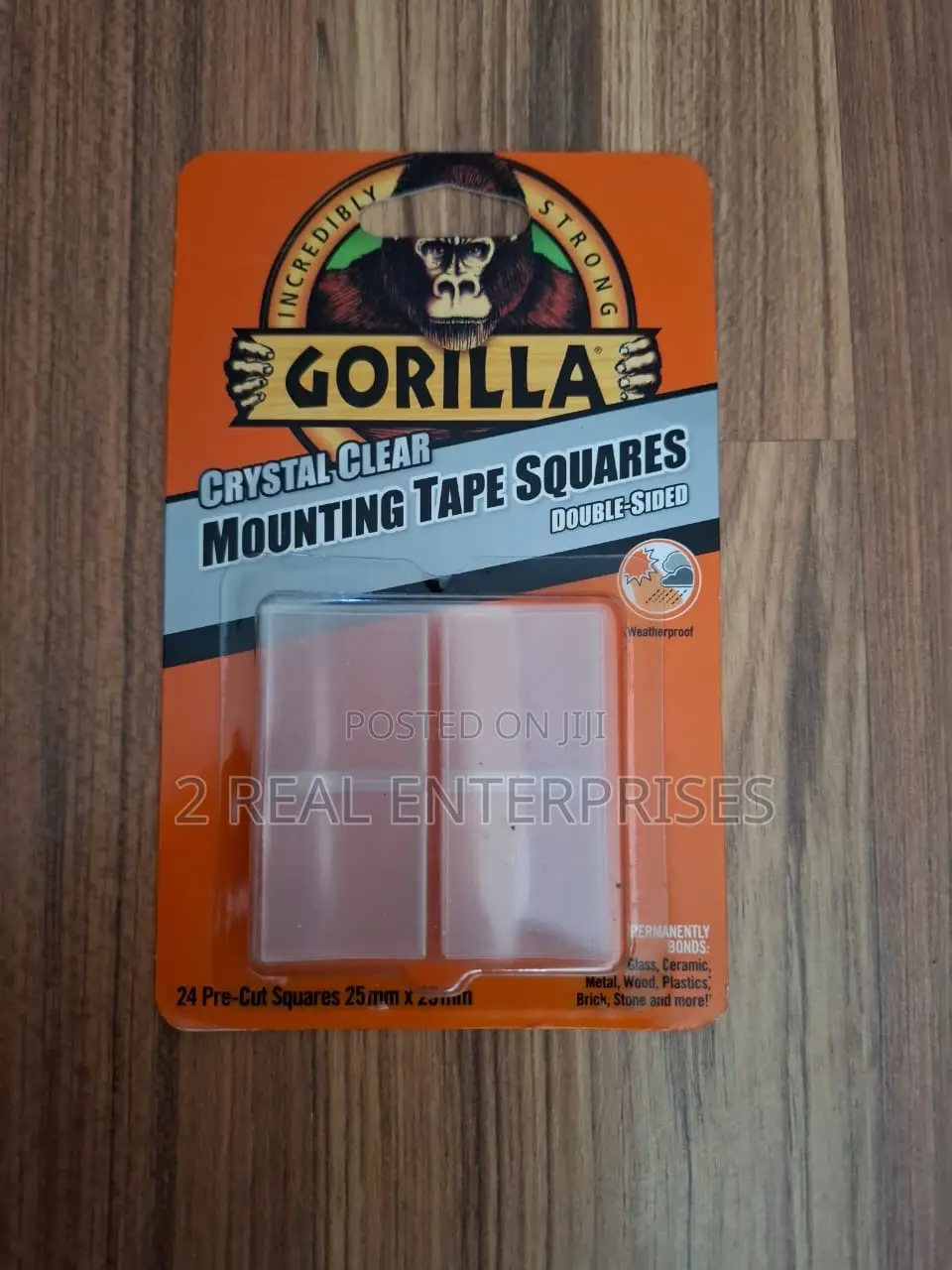 Gorilla Tough Clear Double Sided Tape Squares