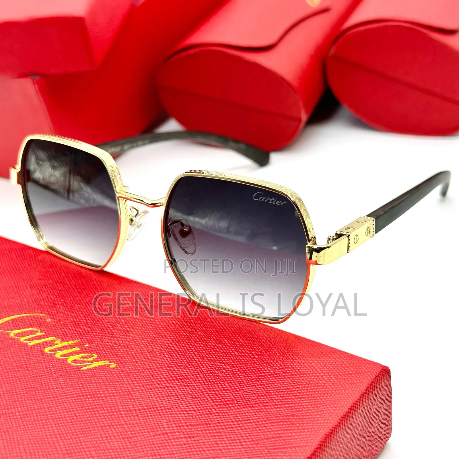 Cartier Blue Frame Sunglasses