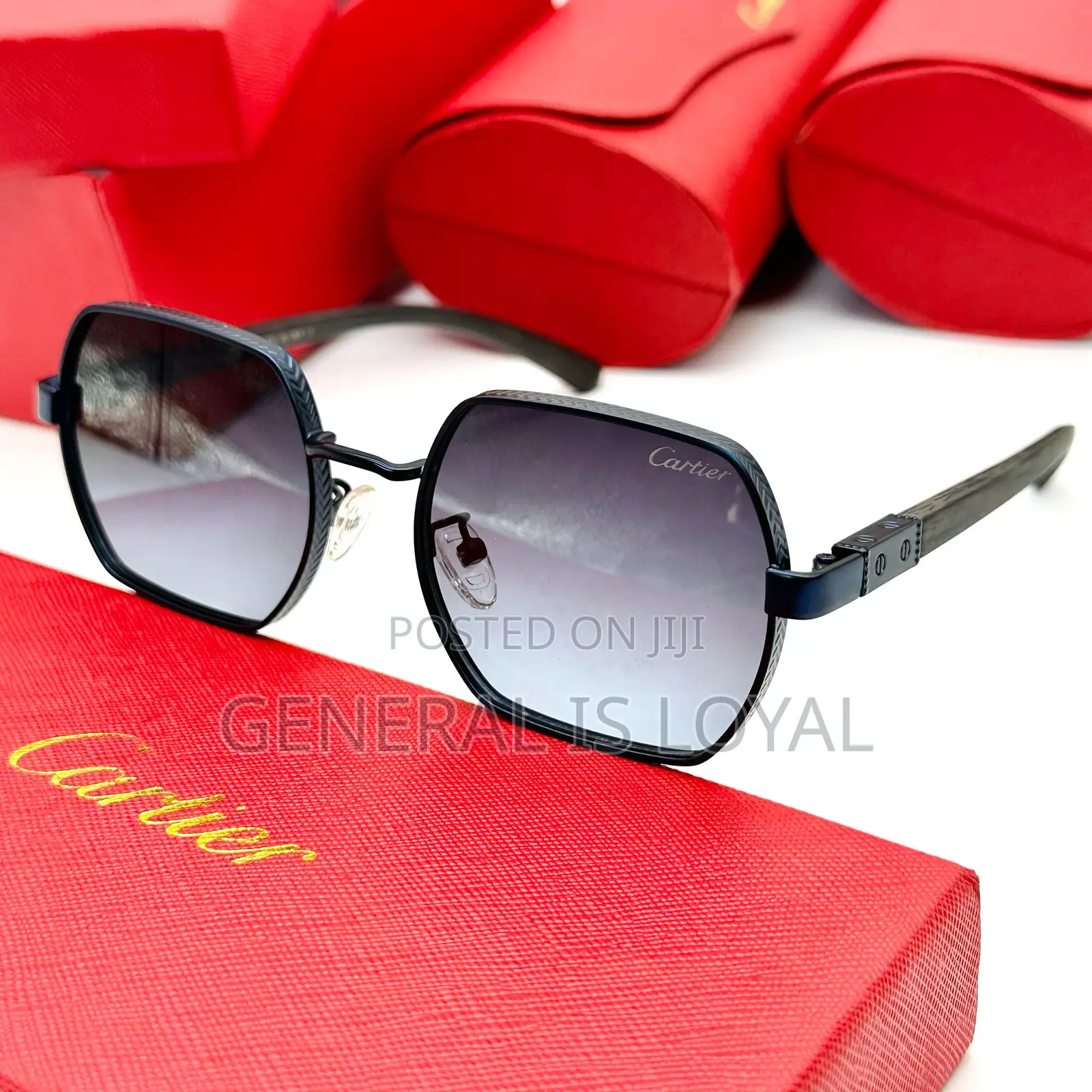 Cartier Blue Frame Sunglasses
