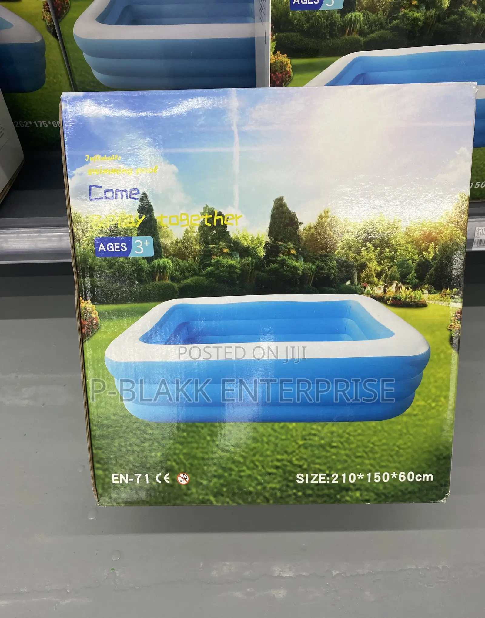 Inflatable Swimming Pool 210cm*150cm*60cm