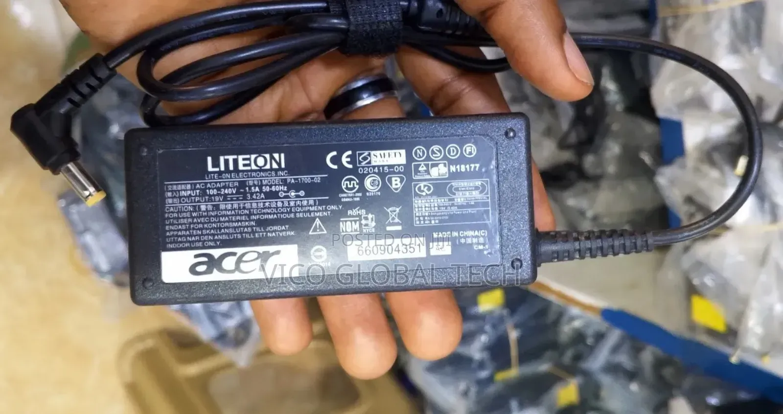 Acer 19v3.42a Adapter
