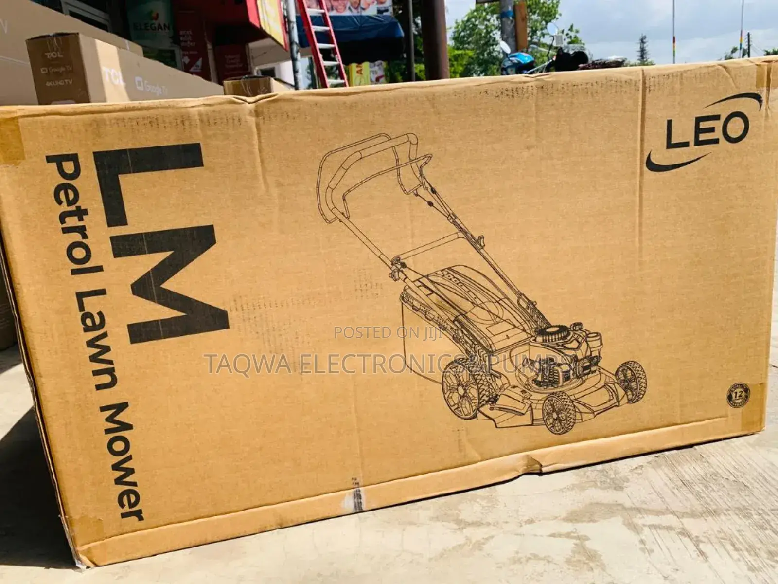 With Grass Box _Leo 5.5hp Lawn Mower