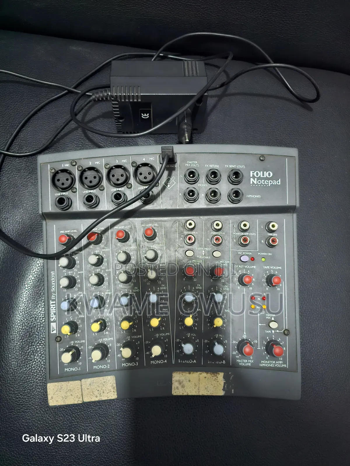 Folio Notepad Audio Mixer
