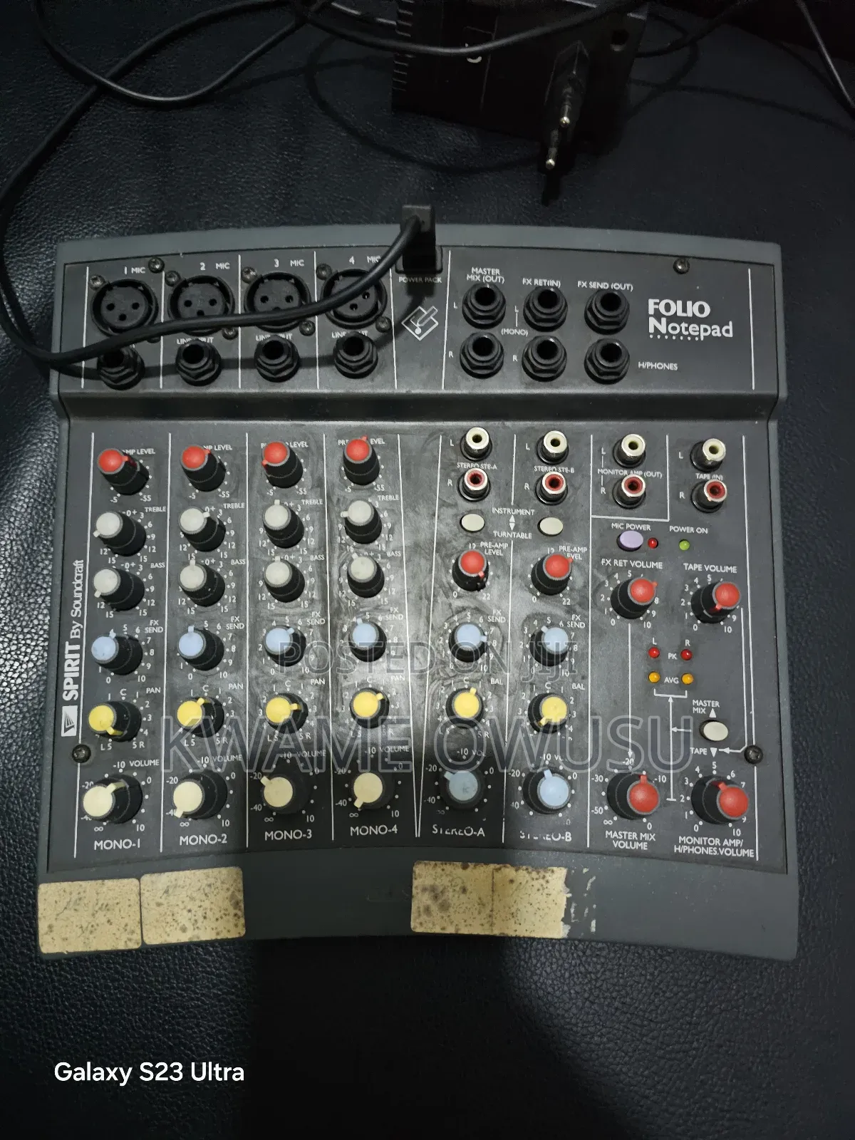 Folio Notepad Audio Mixer