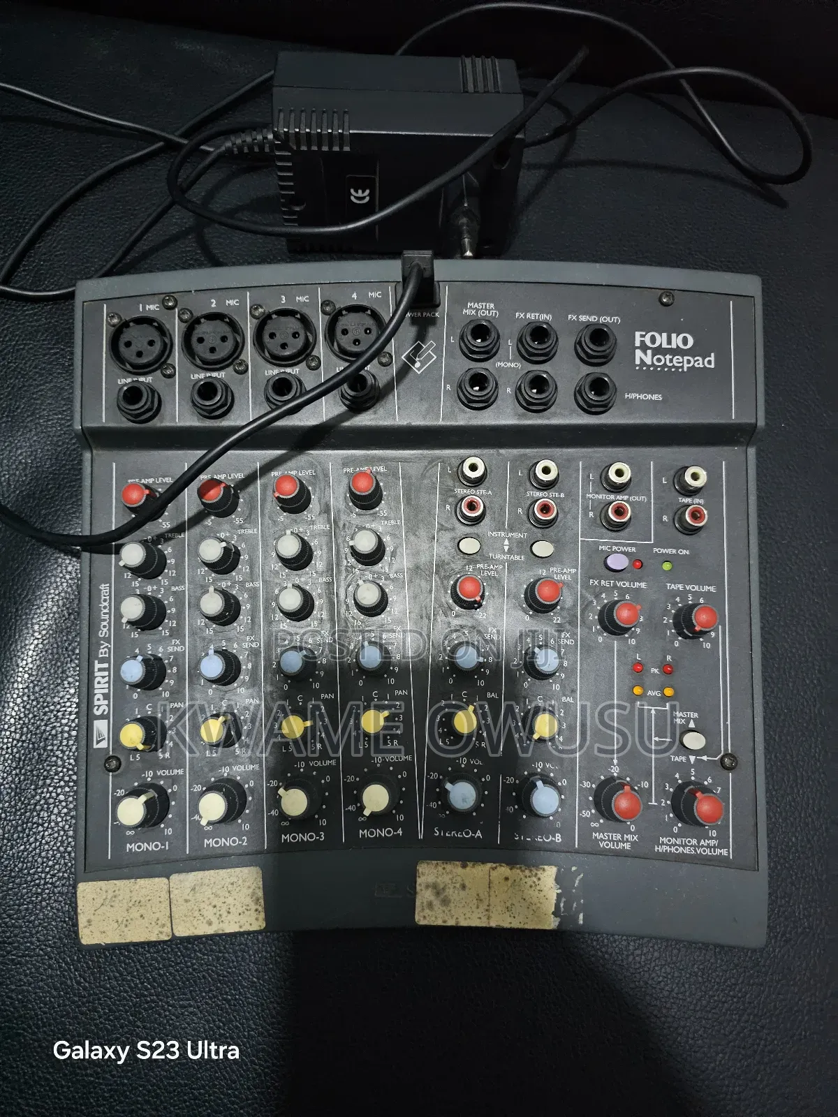 Folio Notepad Audio Mixer