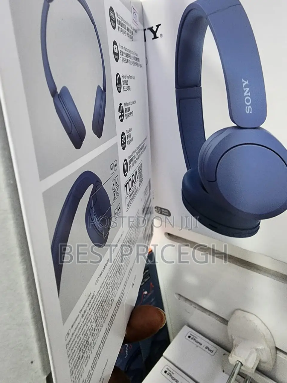 Sony Wh-Ch520 Wireless Headphones Bluetooth on-Ear Headset