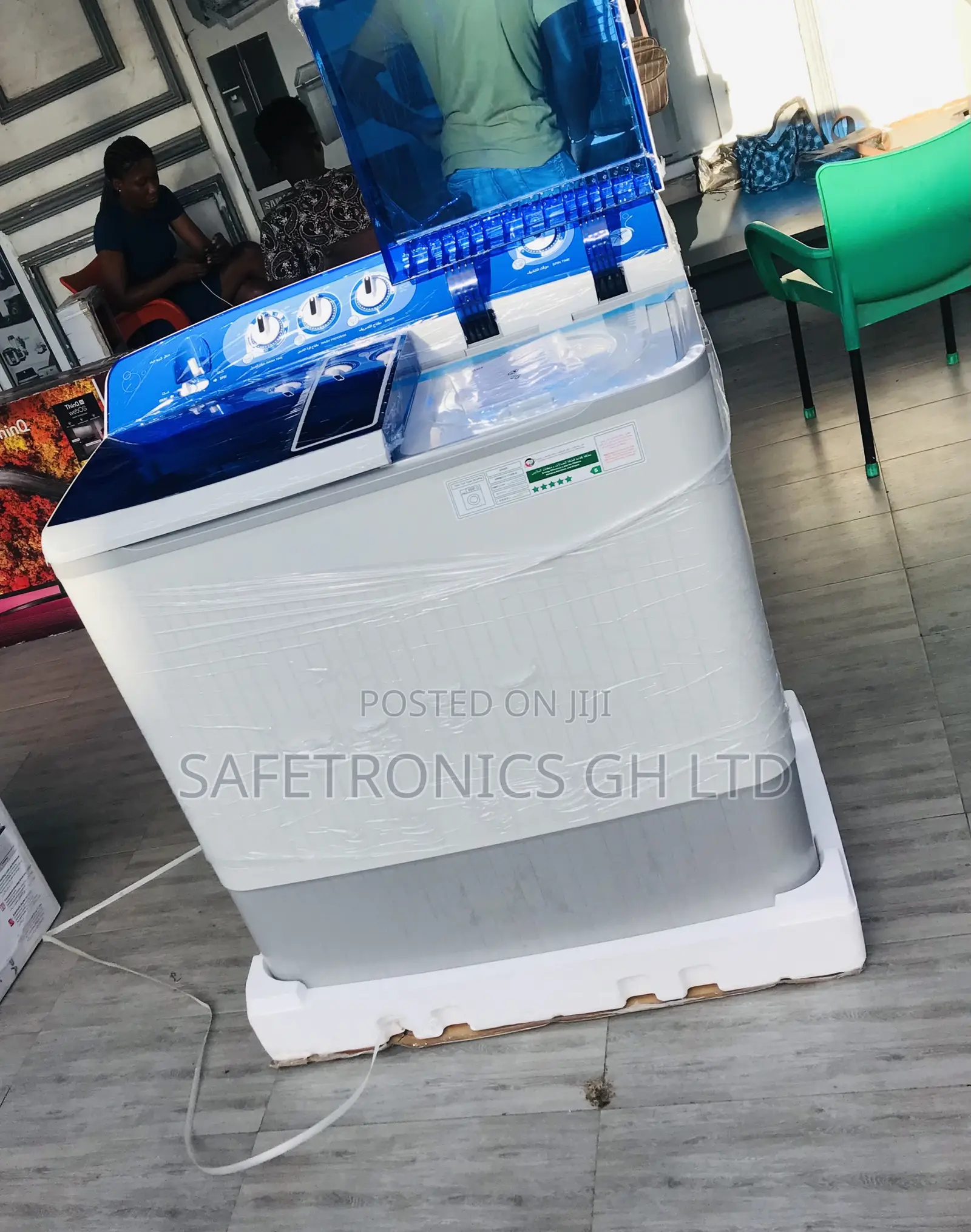 18kg Topload Semiauto Haier White Blue Smart Washer