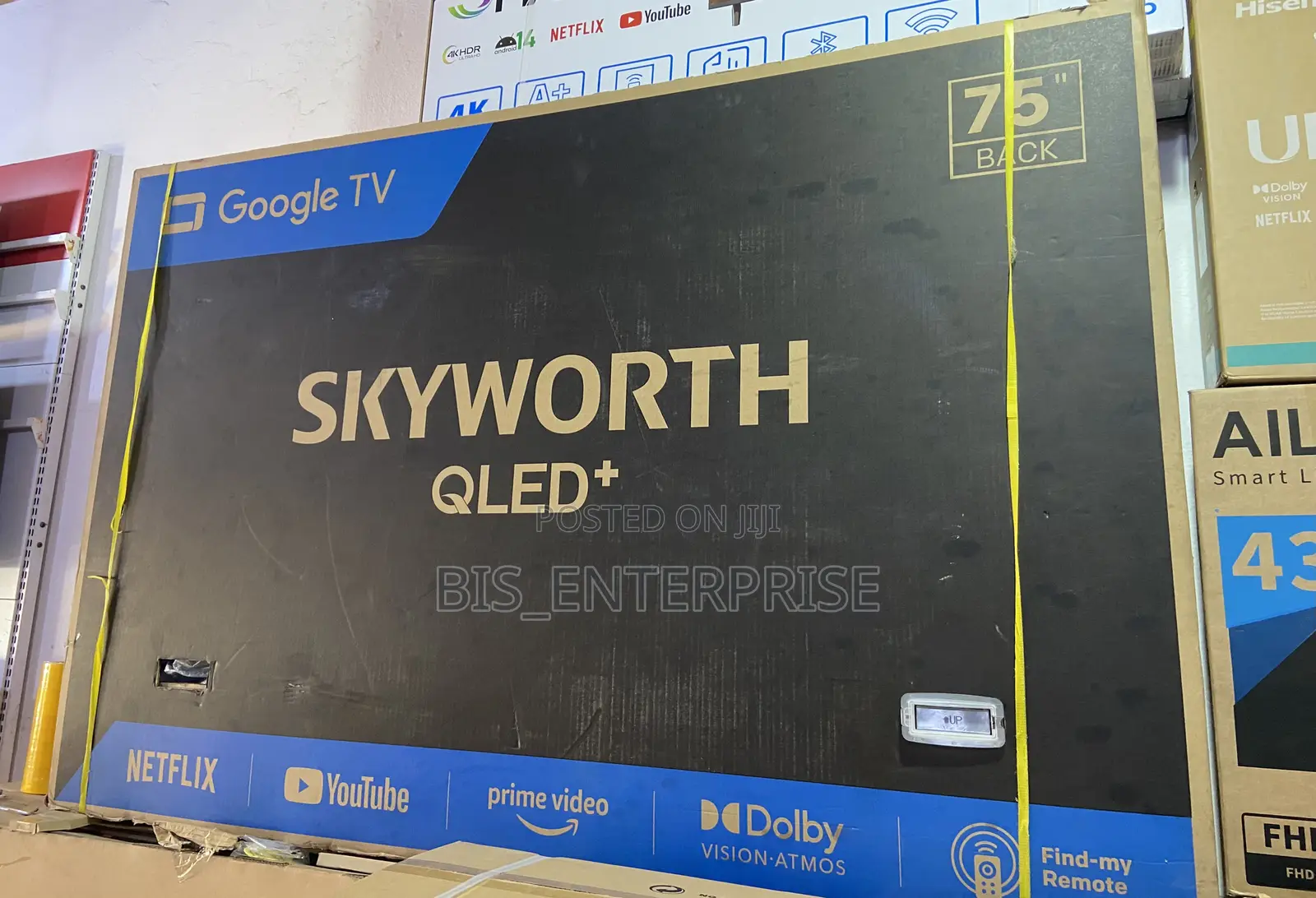 Skyworth 75” Qled+ Google Tv