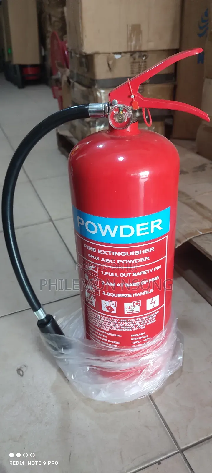 6kg Abc Dry Chemical Powder Fire Extinguisher