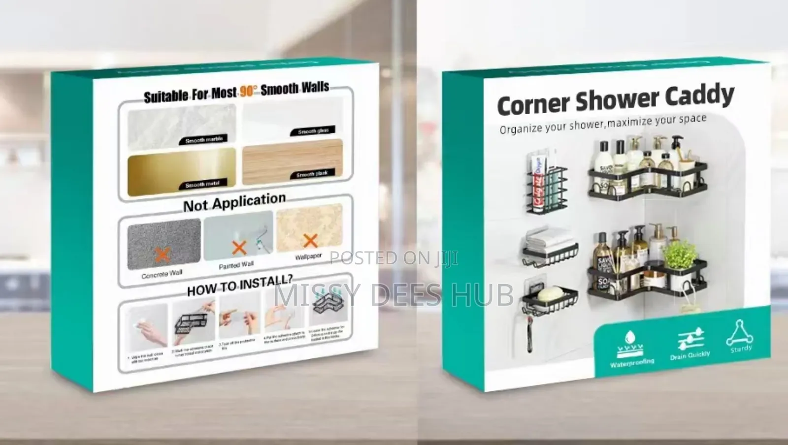 5in1 Corner Shower Caddy Set