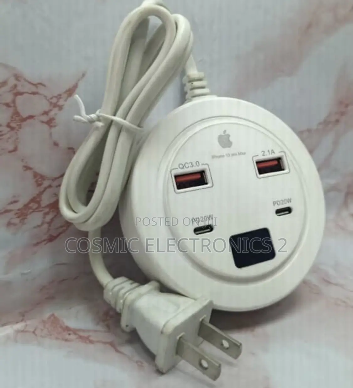 iPhone 13 Pro Max 35w Usb-C+C Power Socket With LCD Display