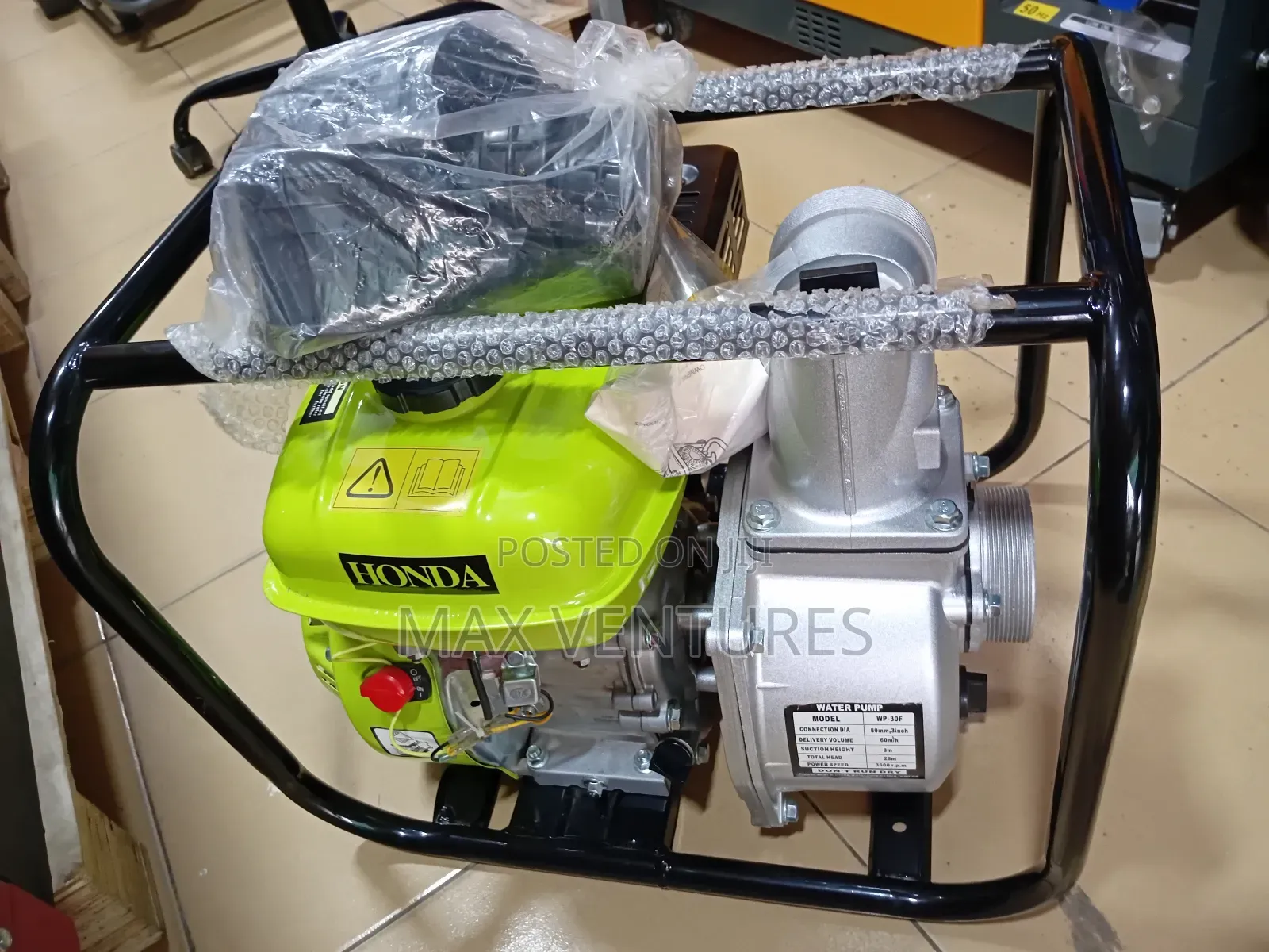 High Pressure 3 Inches 6.5hp Gasoline Honda Water Pump