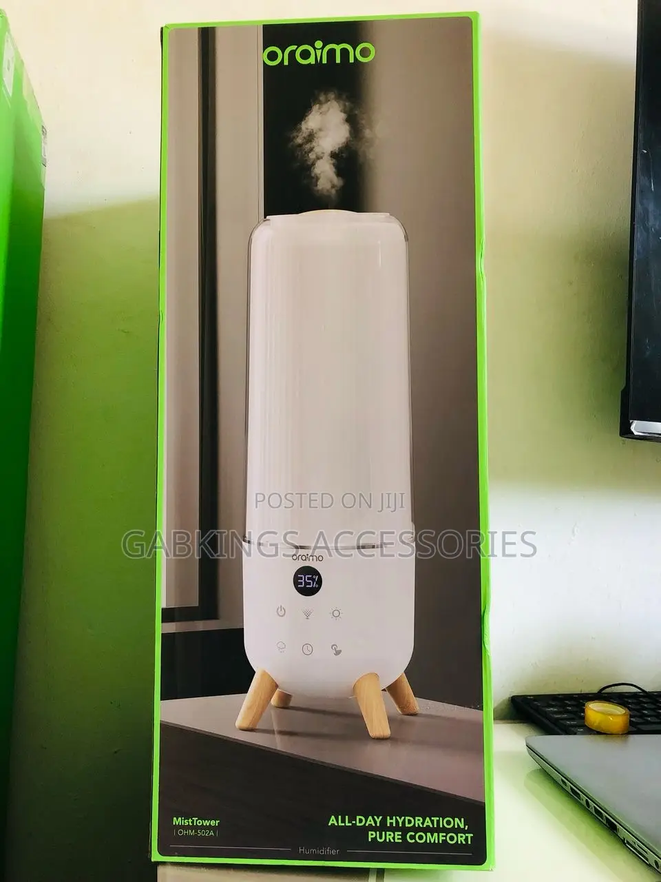 Oraimo 6l Mist Flow Max Humidifier + 2 Free Essential Oil