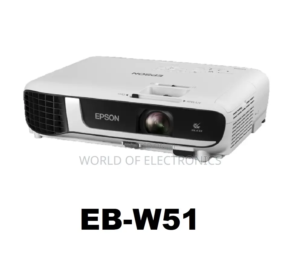Epson Eb-W51 Wxga Projector – 4000 Lumens, Wxga