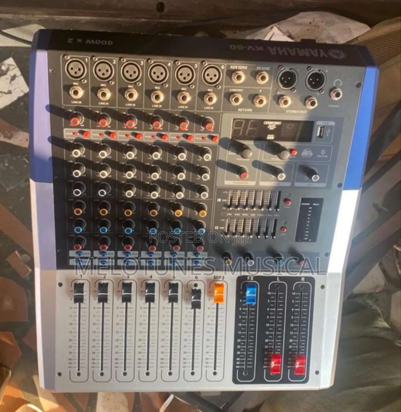 Yamaha Kv-60 6channel Powered Mixer