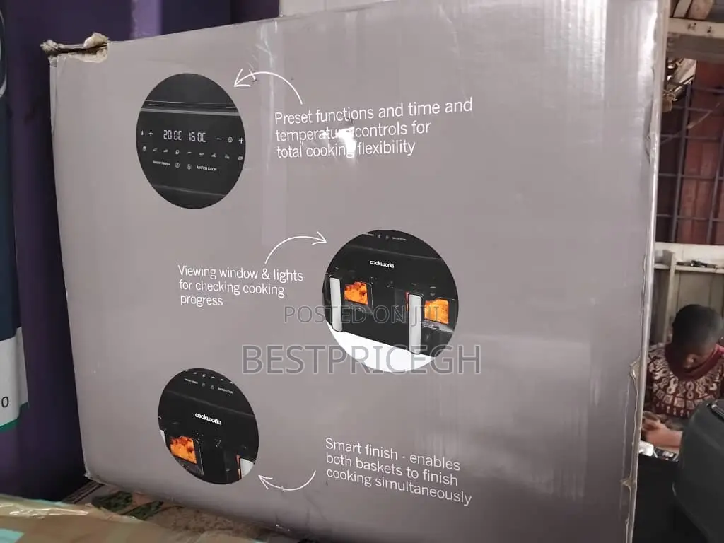 Cookworks Dual Basket Digital Air Fryer.
