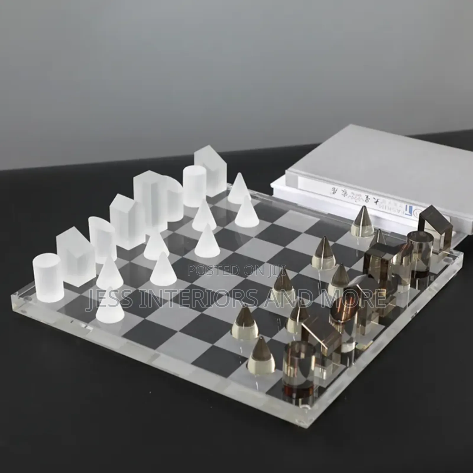 Chess Board Set/ Home Office Decor Piece