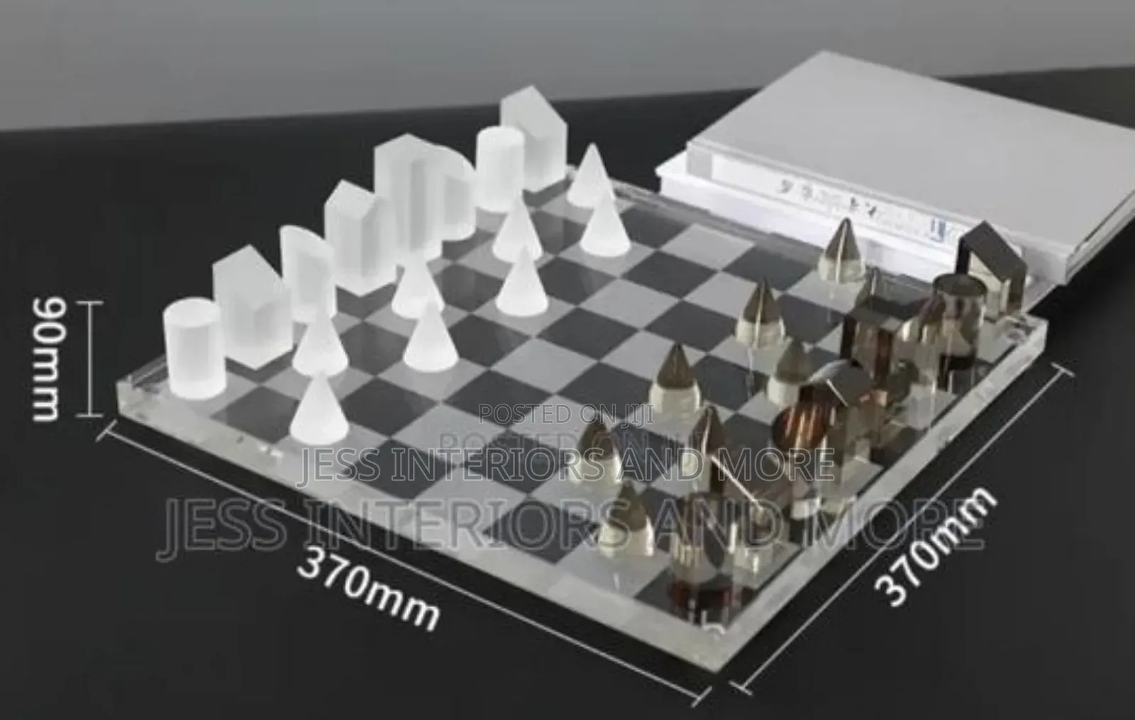 Chess Board Set/ Home Office Decor Piece