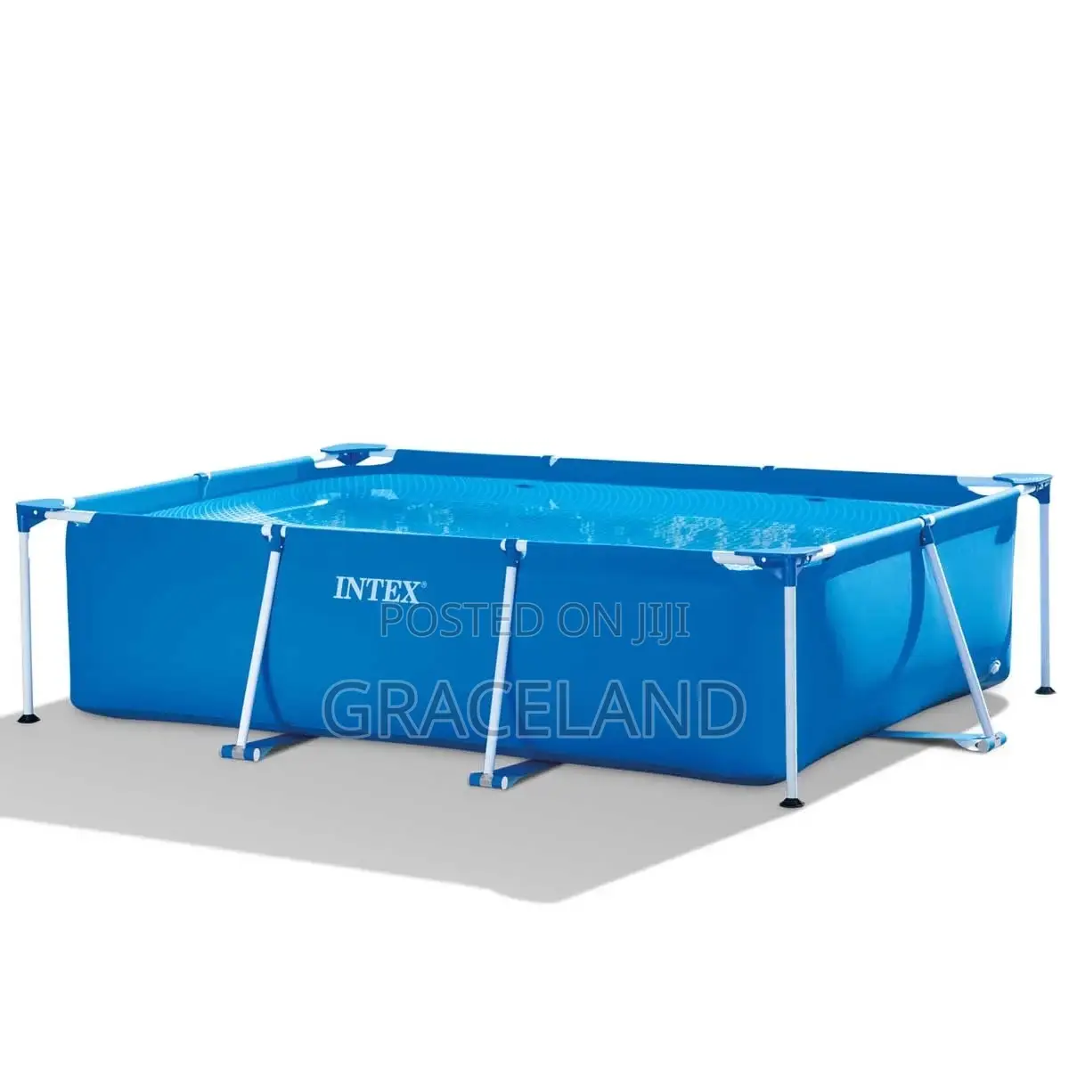 Intex Metal Frame Rectangular Swimmin Pool 2.2m X 1.5m X60cm