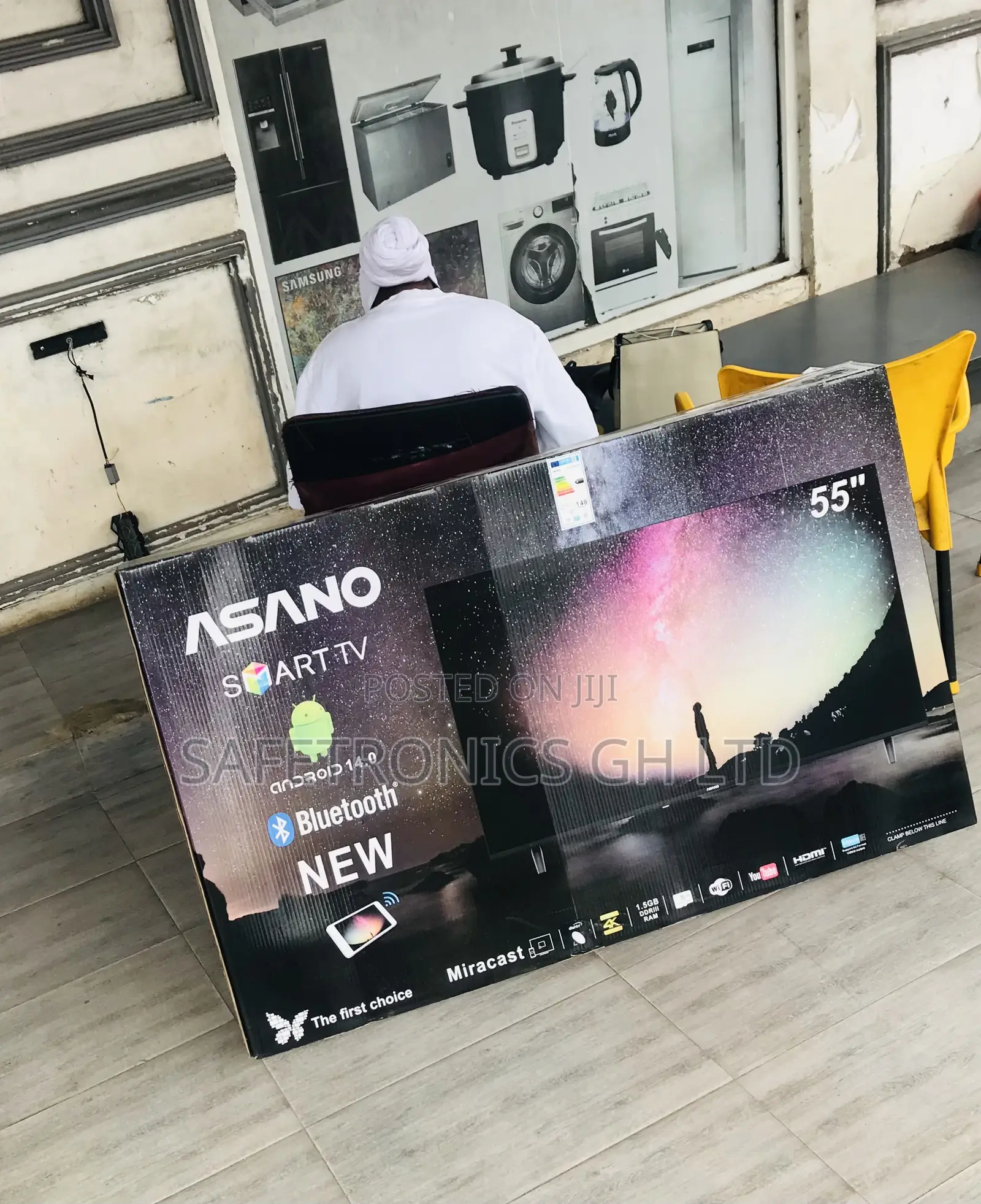 Secure New Asano 55 Inch Led Smartscreen Android Tv