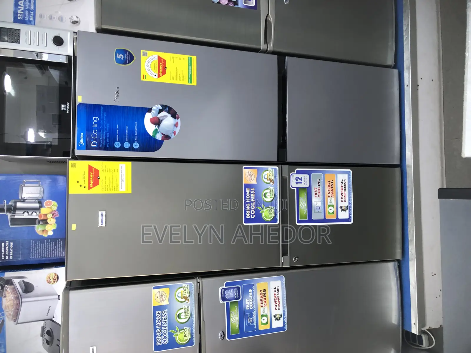 Lock Security Nasco Bottom Freezer 170 Liters Available