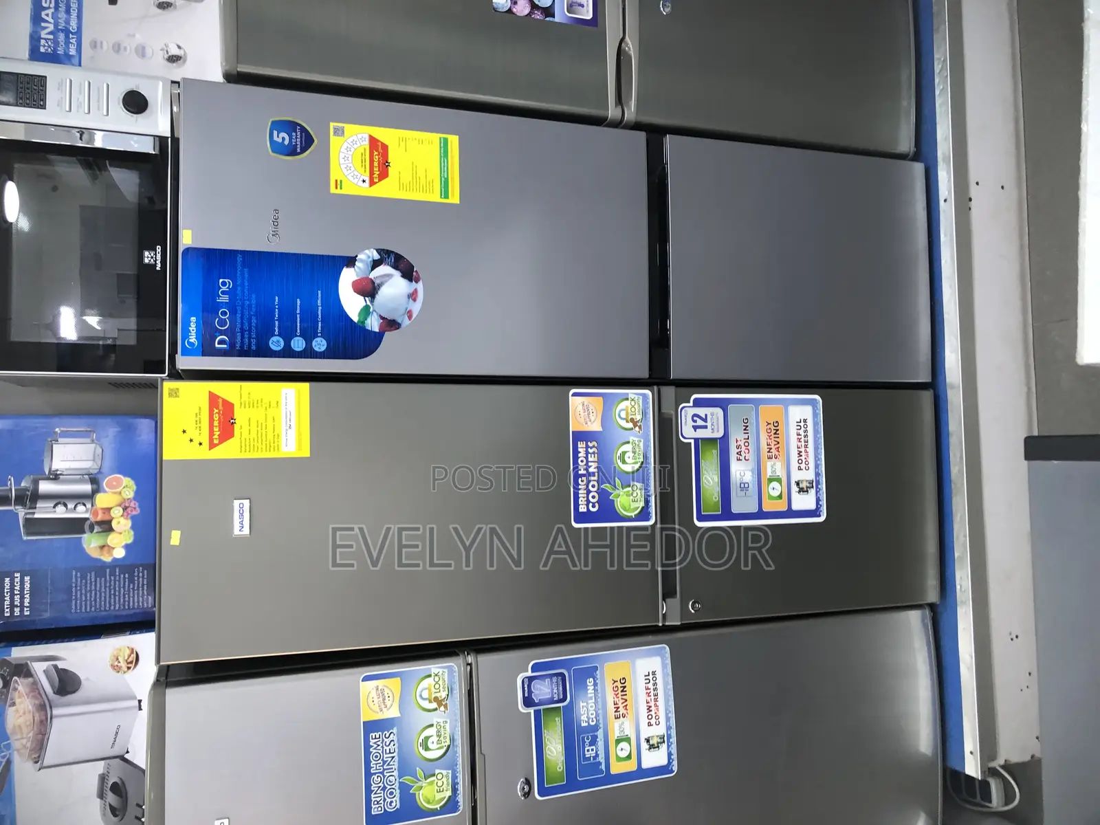 Lock Security Nasco Bottom Freezer 170 Liters Available