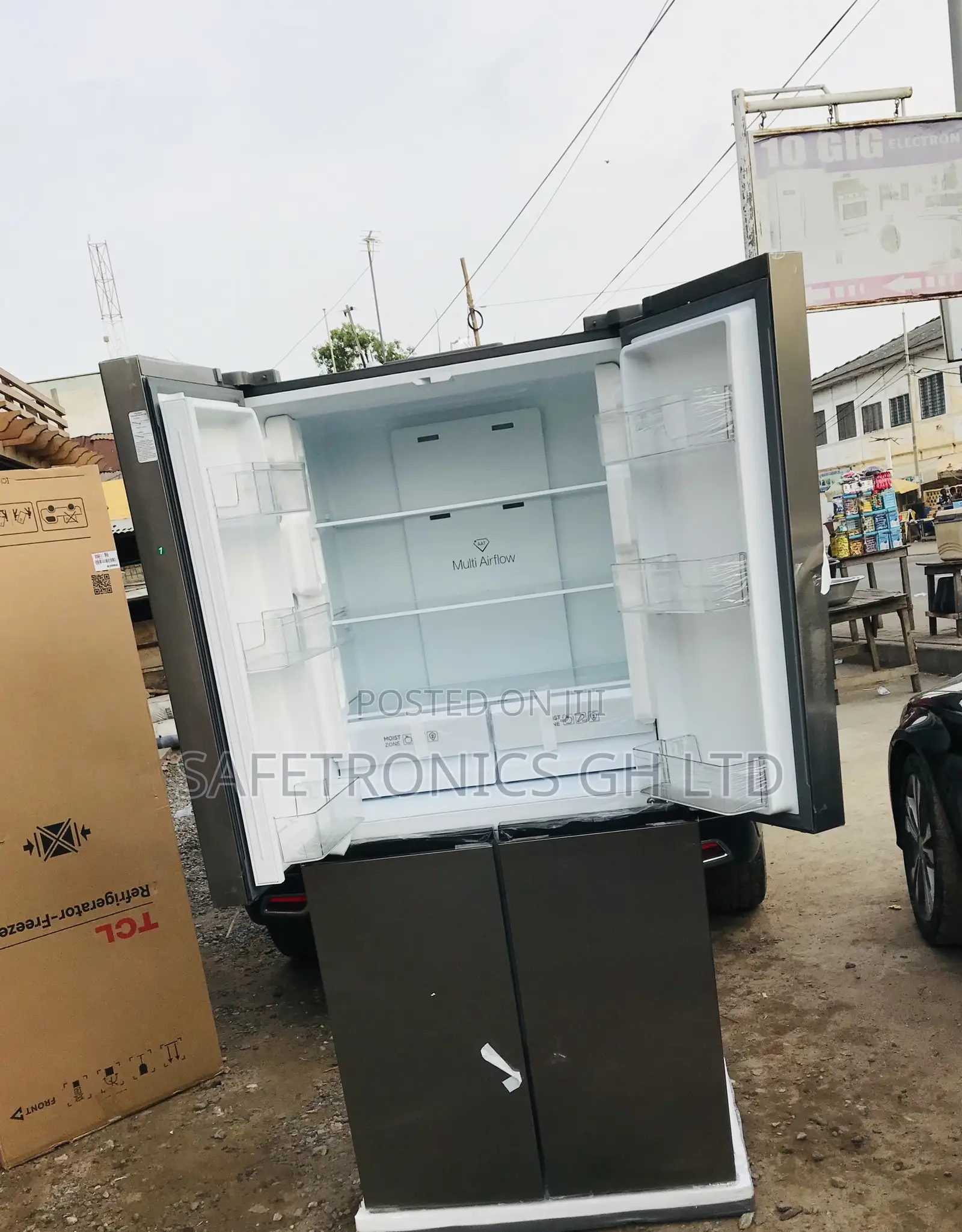 Chillout Sidebyside TCL Grey P640cd 4 Doors Fridge