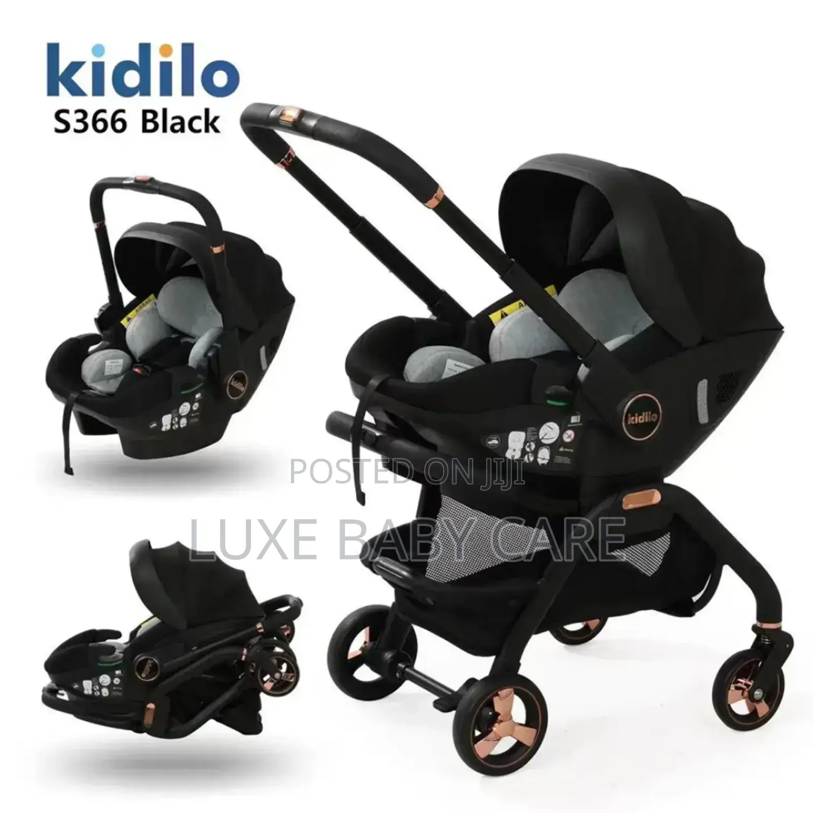 Stroller. Kidilo 3-in-1 Travel System