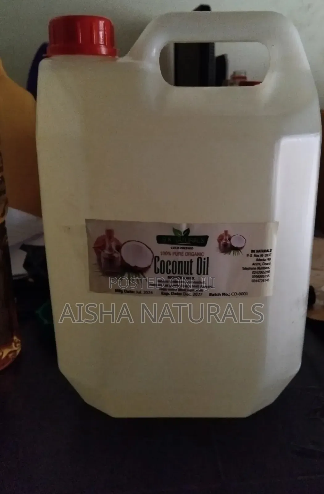Cold Pressed Coconut Oil 4.5ltr