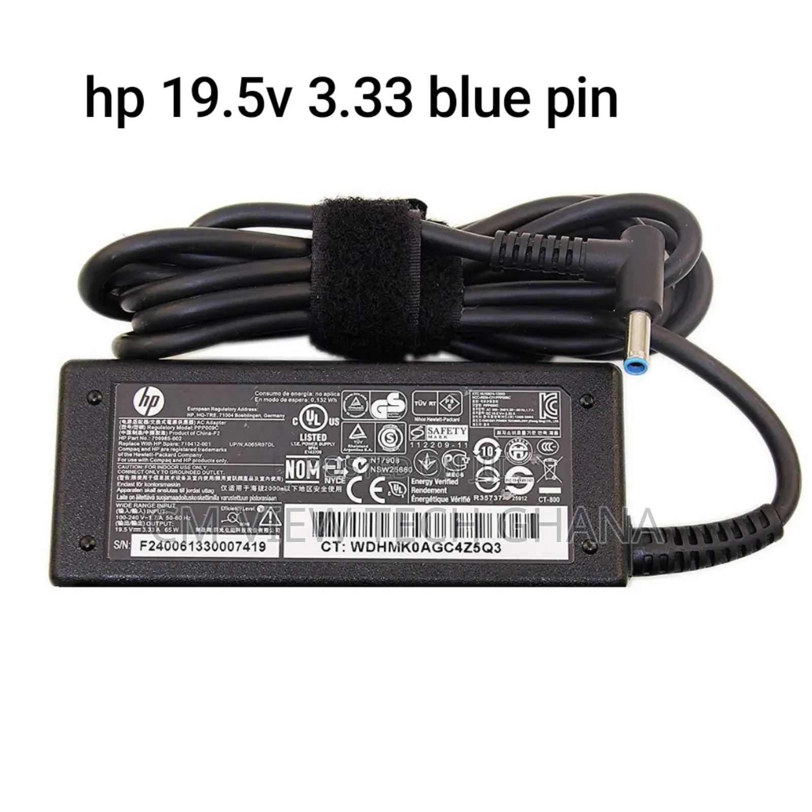 Hp 19.5v 3.33a Blue Pin 65w Laptop Charger