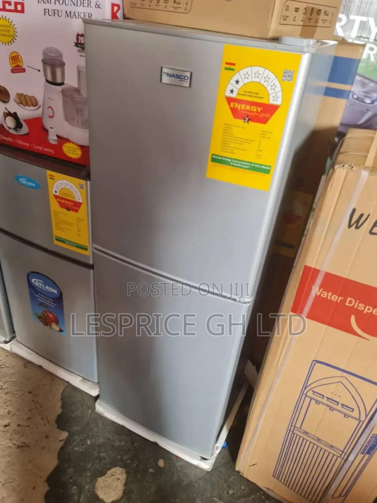 Nasco 116l Double Door Bottom Freezer Fridge