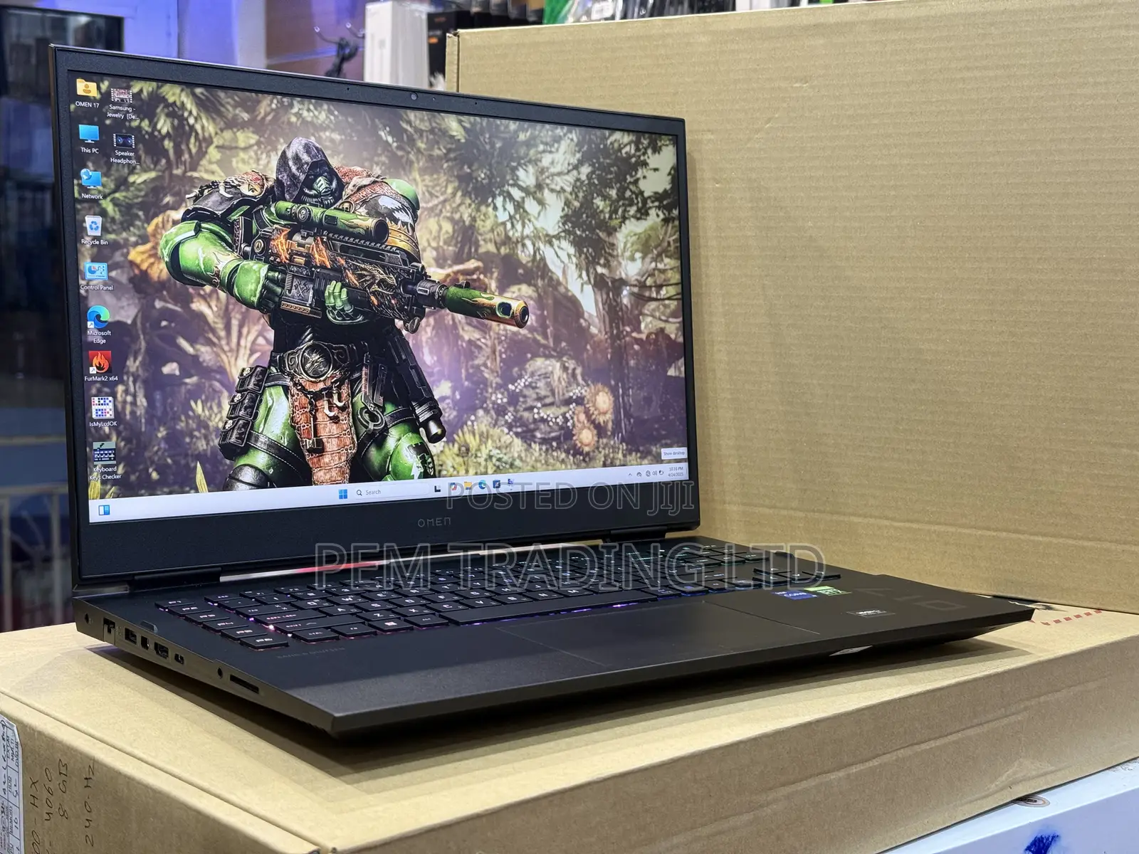 New Laptop HP Omen 17 16GB Intel Core I7 SSD 1T