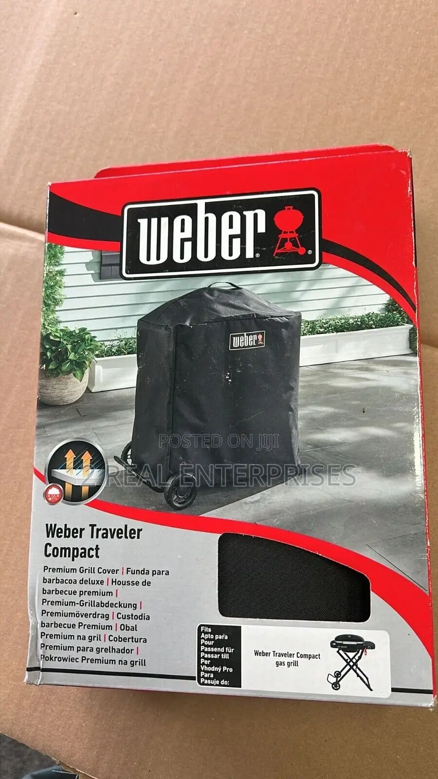 Weber Traveler Compact Premium Barbecue Grill Cover 3400280