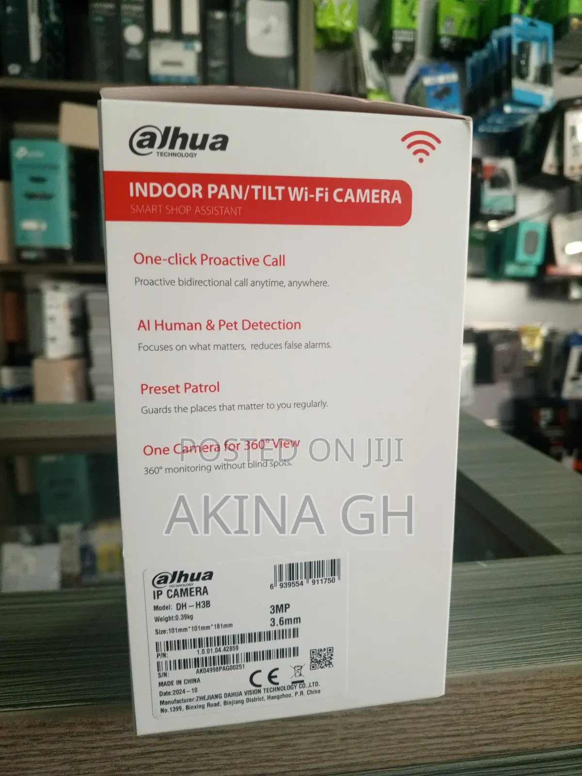 Dahua Hero B1 Indoor Pan/Tilt Wifi Camera 3mp
