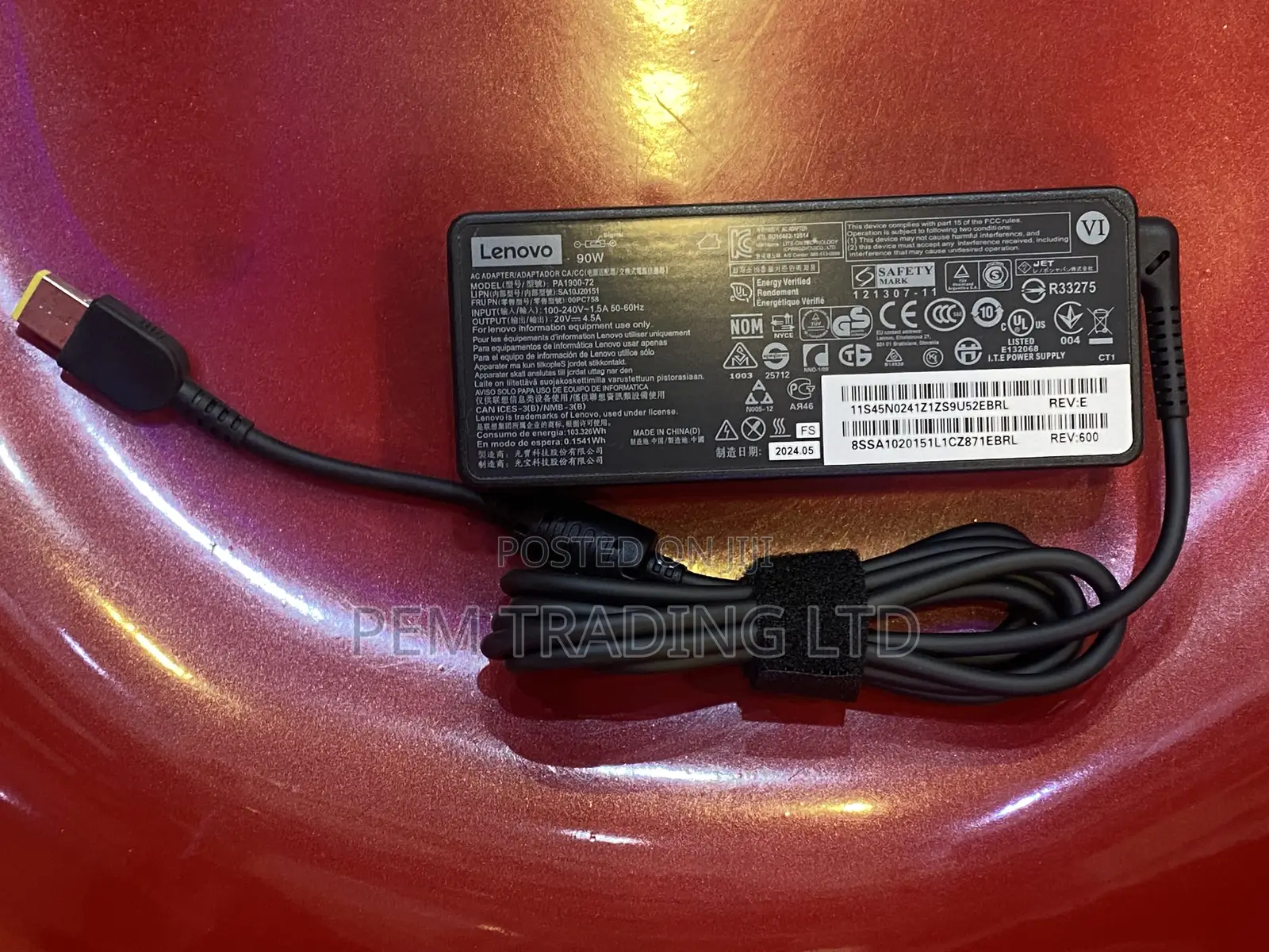 Original Lenovo Brush Charger/Adapter 90w