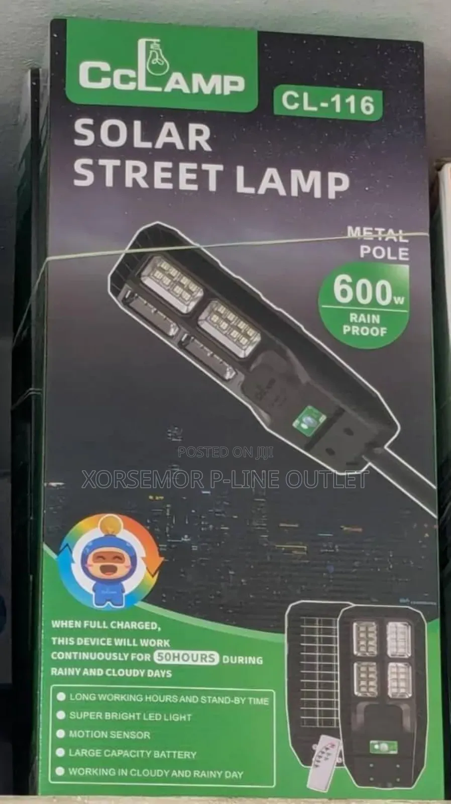 Cclamp Cl-116 Solar Street Lamp