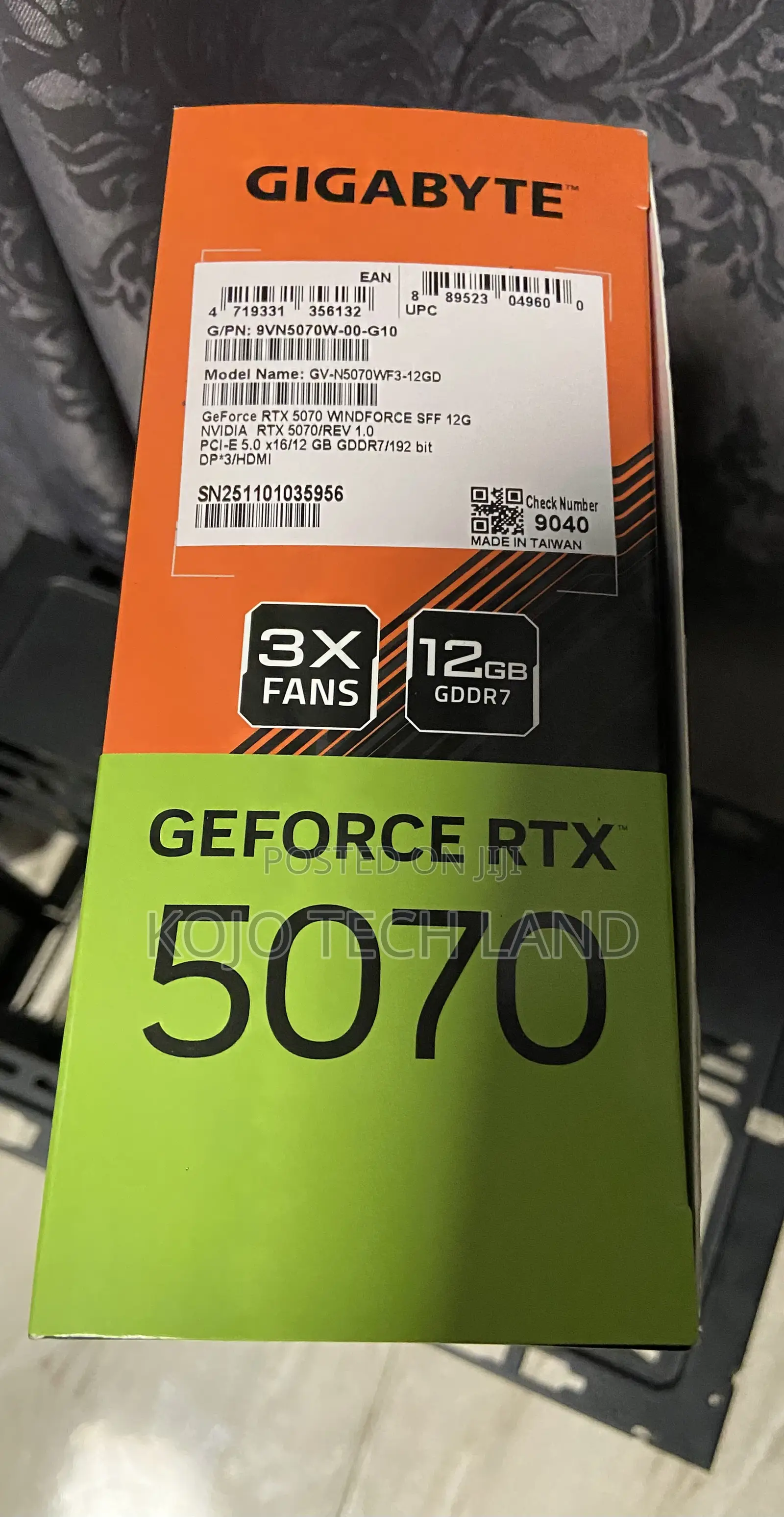 Nvidia Gigabyte Geforce RTX 5070 12gb Gddr7 Graphics Card