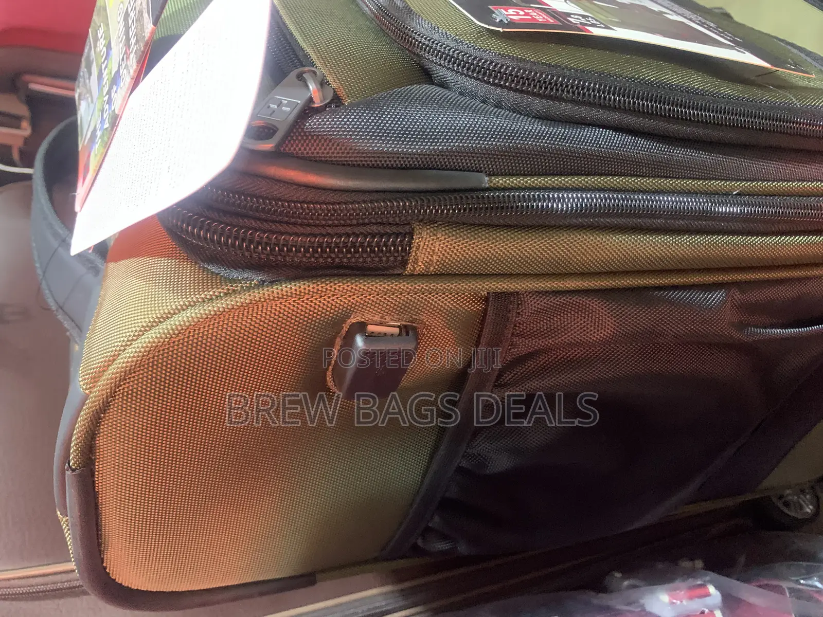 Swiss Tech 3set Traveling Bag With Usb Port And Shoe Bag