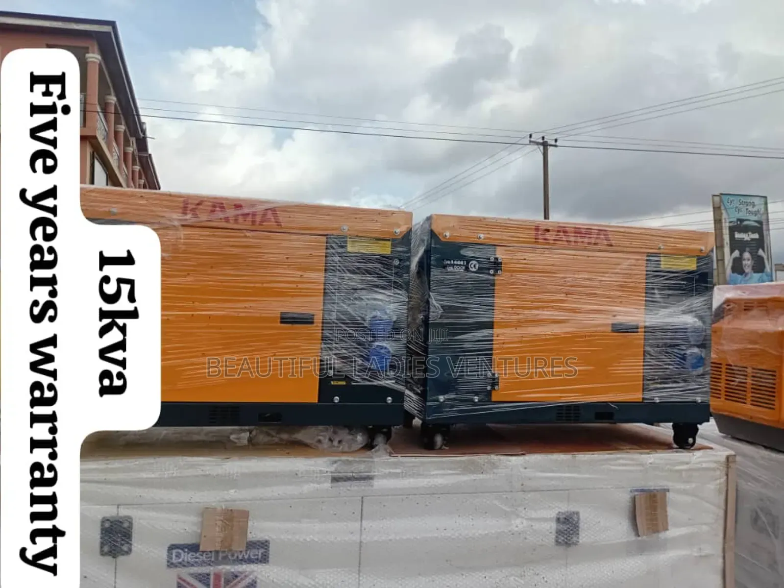 Kama 15kva 15000watts Diesel Generator Compact Design Uk