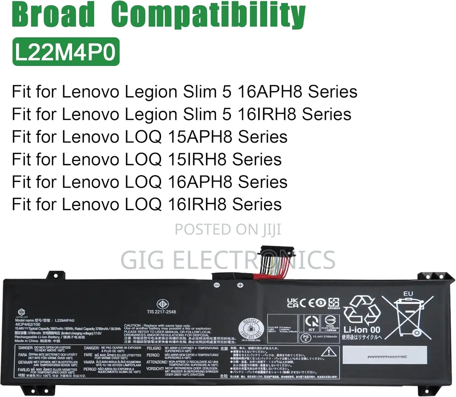 Lenovo Battery - For Loq - Legion Slim