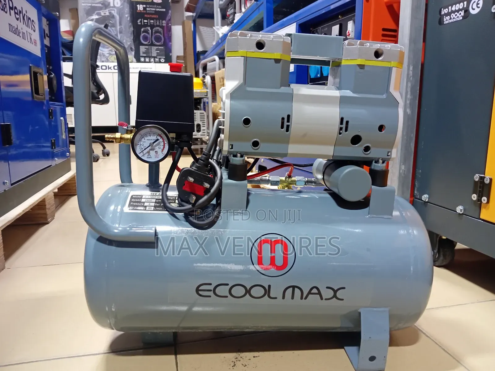 Iindustrial Ecoolmax Oil Free Air Compressor